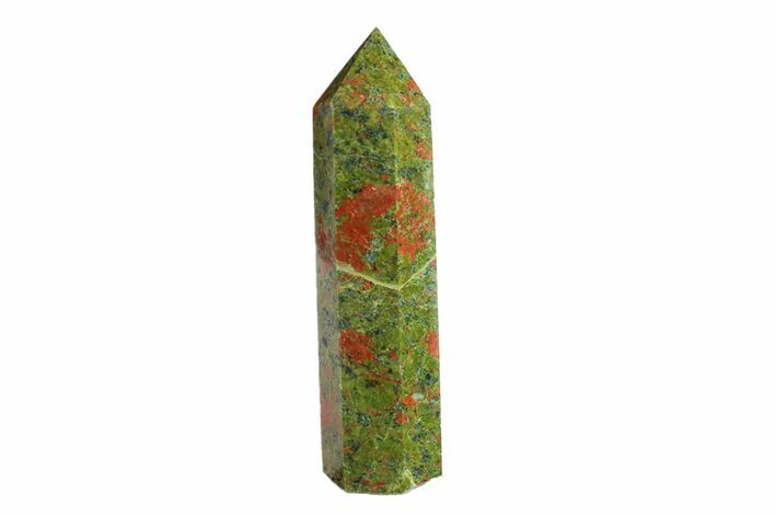 Tall, Polished Unakite Obelisk - South Africa #151904